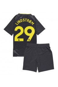 Everton Jesper Lindstrom #29 Babytruitje Uit tenue Kind 2024-25 Korte Mouw (+ Korte broeken)